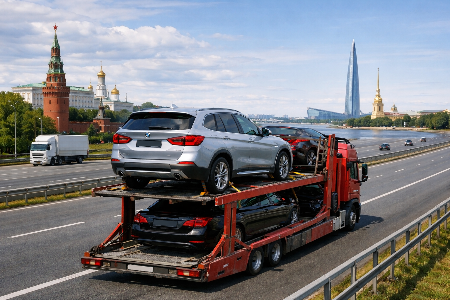 Перевозка авто Москва – Санкт-Петербург: сроки доставки, стоимость и когда выгоден автовоз